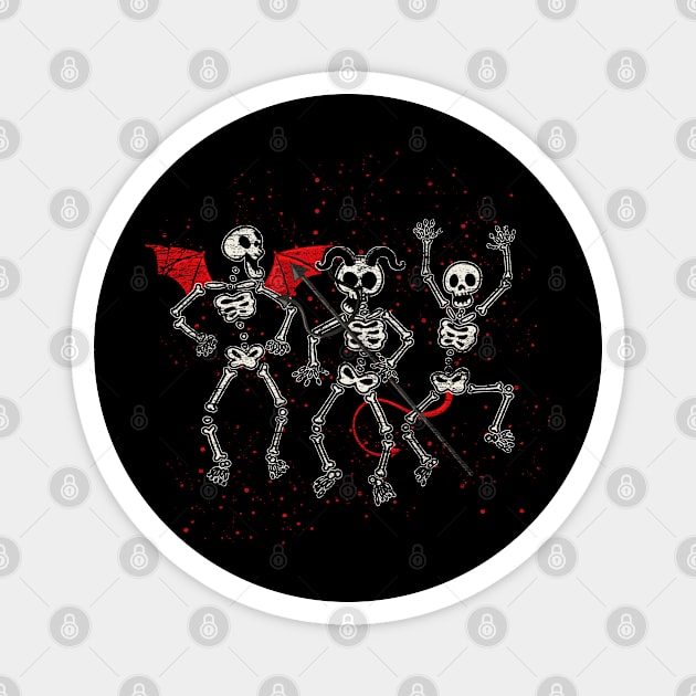 Funny Halloween Dancing Skeleton Magnet by ShirtsShirtsndmoreShirts